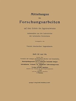 Seller image for Mitteilungen ber Forschungsarbeiten auf dem Gebiete des Ingenieurwesens for sale by moluna