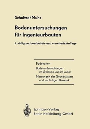 Image du vendeur pour Bodenuntersuchungen fr Ingenieurbauten mis en vente par moluna