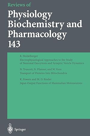 Bild des Verkufers fr Reviews of Physiology, Biochemistry and Pharmacology zum Verkauf von moluna