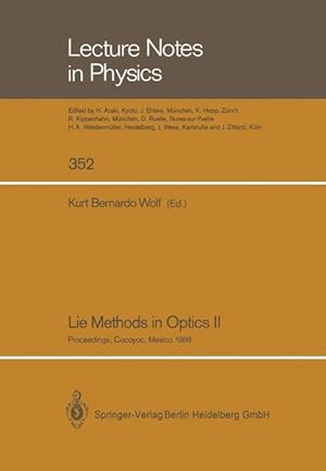 Imagen del vendedor de Lie Methods in Optics II a la venta por moluna