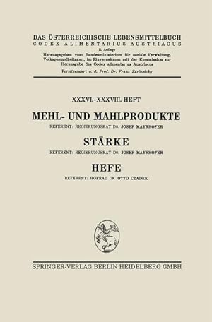 Imagen del vendedor de Mehl- und Mahlprodukte. Staerke. Hefe a la venta por moluna