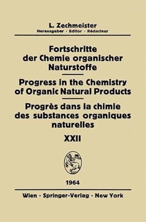 Seller image for Fortschritte der Chemie Organischer Naturstoffe / Progress in the Chemistry of Organic Natural Products / Progrs dans la Chimie des Substances Organiques Naturelles for sale by moluna