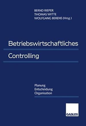 Imagen del vendedor de Betriebswirtschaftliches Controlling a la venta por moluna