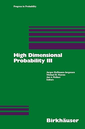 Bild des Verkufers fr High Dimensional Probability III zum Verkauf von moluna