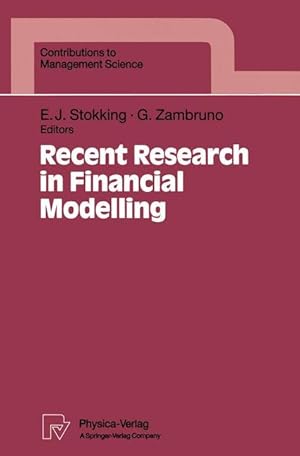 Imagen del vendedor de Recent Research in Financial Modelling a la venta por moluna