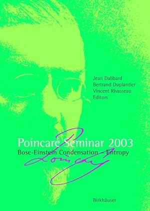 Bild des Verkufers fr Poincar Seminar 2003 zum Verkauf von moluna