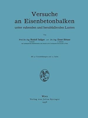 Seller image for Versuche an Eisenbetonbalken for sale by moluna
