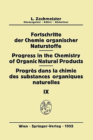 Seller image for Fortschritte der Chemie Organischer Naturstoffe/Progress in the Chemistry of Organic Natural Products/Progrs Dans La Chimie Des Substances Organiques Naturelles for sale by moluna