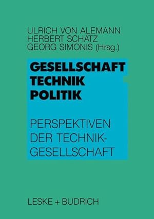 Seller image for Gesellschaft - Technik - Politik for sale by moluna