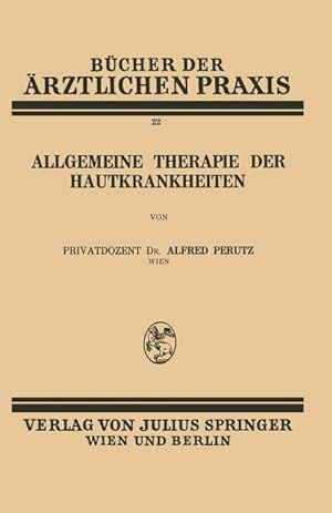 Seller image for Allgemeine Therapie der Hautkrankheiten for sale by moluna
