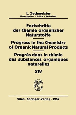 Seller image for Fortschritte der Chemie Organischer Naturstoffe/Progress in the Chemistry of Organic Natural Products/Progrs Dans la Chimie des Substances Organiques Naturelles for sale by moluna