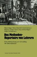 Seller image for Das Methoden-Repertoire von Lehrern for sale by moluna