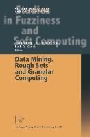 Bild des Verkufers fr Data Mining, Rough Sets and Granular Computing zum Verkauf von moluna