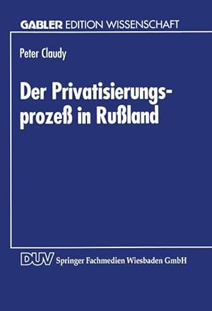 Seller image for Der Privatisierungsprozess in Russland for sale by moluna