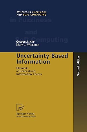 Imagen del vendedor de Uncertainty-Based Information a la venta por moluna