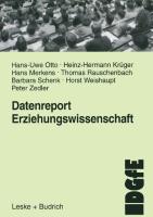 Seller image for Datenreport Erziehungswissenschaft for sale by moluna