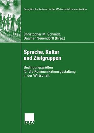 Bild des Verkufers fr Sprache, Kultur und Zielgruppen zum Verkauf von moluna