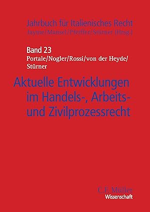 Imagen del vendedor de Aktuelle Entwicklungen im Handels-, Arbeits- und Zivilprozessrecht a la venta por moluna