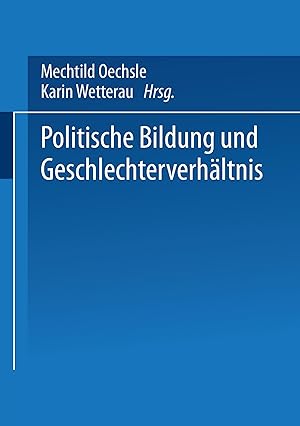 Seller image for Politische Bildung und Geschlechterverhaeltnis for sale by moluna