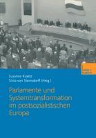 Seller image for Parlamente und Systemtransformation im postsozialistischen Europa for sale by moluna