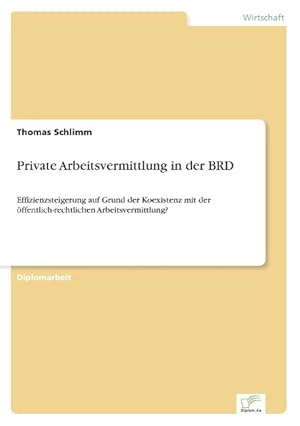 Seller image for Private Arbeitsvermittlung in der BRD for sale by moluna