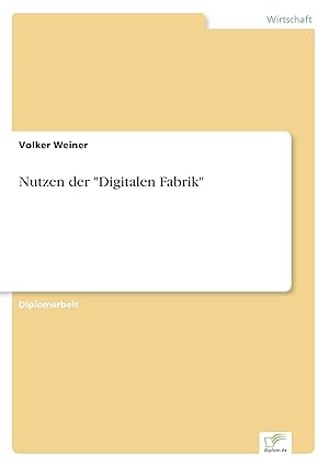 Imagen del vendedor de Nutzen der Digitalen Fabrik a la venta por moluna