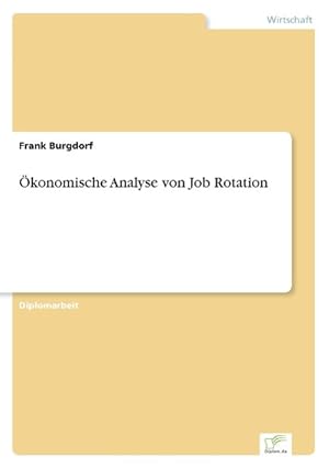 Seller image for konomische Analyse von Job Rotation for sale by moluna