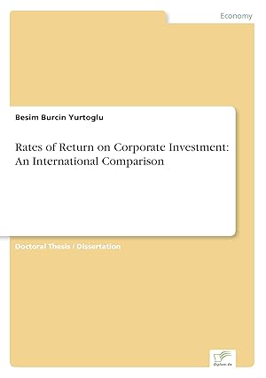 Seller image for Rates of Return on Corporate Investment: An International Comparison for sale by moluna