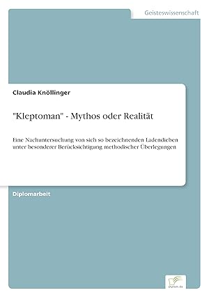 Seller image for Kleptoman - Mythos oder Realitaet for sale by moluna