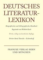 Imagen del vendedor de Deutsches Literatur-Lexikon, Band 3, Davidis - Eichendorff a la venta por moluna