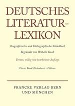 Bild des Verkufers fr Deutsches Literatur-Lexikon, Band 4, Eichenhorst - Filchner zum Verkauf von moluna