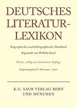 Bild des Verkufers fr Deutsches Literatur-Lexikon, Ergaenzungsband V, Hermann - Lyser zum Verkauf von moluna