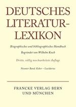 Bild des Verkufers fr Deutsches Literatur-Lexikon, Band 9, Kober - Lucidarius zum Verkauf von moluna