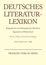 Imagen del vendedor de Deutsches Literatur-Lexikon, Band 10, Lucius - Myss a la venta por moluna