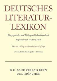 Bild des Verkufers fr Deutsches Literatur-Lexikon, Band 19, Spohn - Sternaux zum Verkauf von moluna