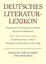 Imagen del vendedor de Deutsches Literatur-Lexikon, Band 2, Bremer - Davidis a la venta por moluna