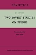 Seller image for Two Soviet Studies on Frege for sale by moluna