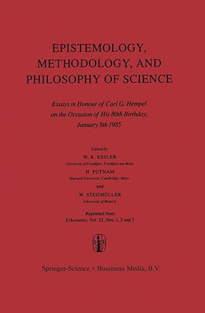 Bild des Verkufers fr Epistemology, Methodology, and Philosophy of Science zum Verkauf von moluna