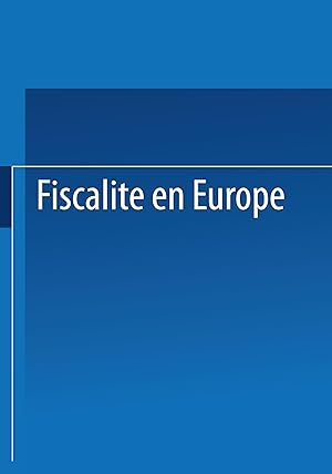Seller image for Fiscalit en Europe for sale by moluna