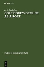 Image du vendeur pour Coleridge s decline as a poet mis en vente par moluna