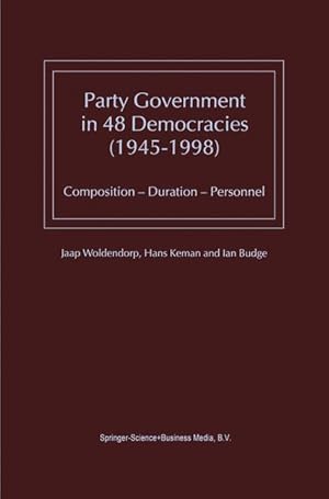 Seller image for Party Government in 48 Democracies (1945-1998) for sale by moluna
