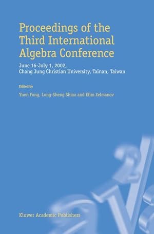 Bild des Verkufers fr Proceedings of the Third International Algebra Conference zum Verkauf von moluna