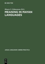 Seller image for Meaning in Mayan Languages for sale by moluna