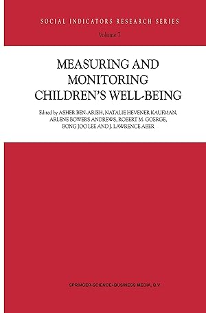 Immagine del venditore per Measuring and Monitoring Children s Well-Being venduto da moluna