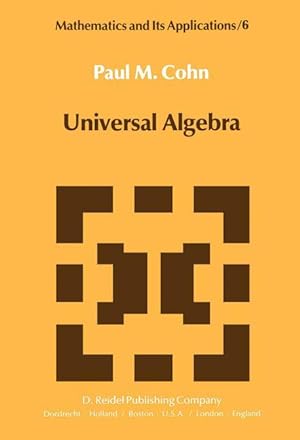 Seller image for Universal Algebra for sale by moluna