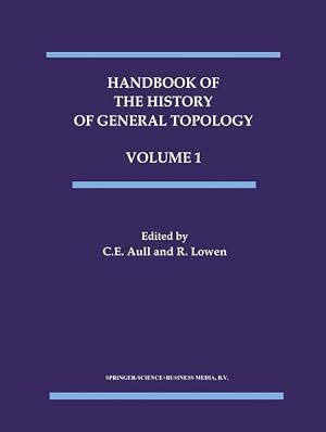 Imagen del vendedor de Handbook of the History of General Topology a la venta por moluna