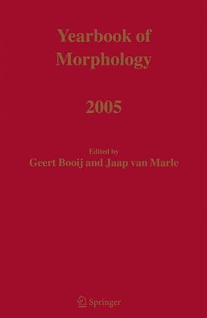 Imagen del vendedor de Yearbook of Morphology 2005 a la venta por moluna