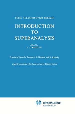 Imagen del vendedor de Introduction to Superanalysis a la venta por moluna