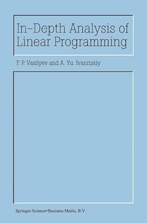 Seller image for In-Depth Analysis of Linear Programming for sale by moluna