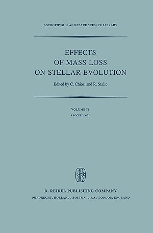 Bild des Verkufers fr Effects of Mass Loss on Stellar Evolution zum Verkauf von moluna